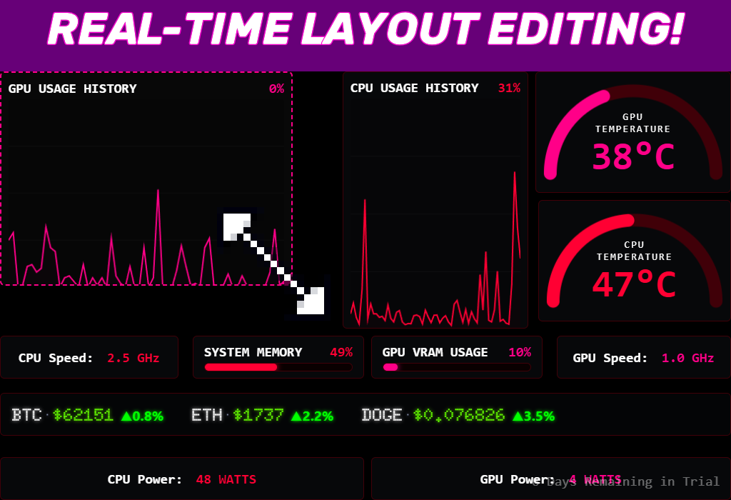 FluxDash - Real-time Layout editing